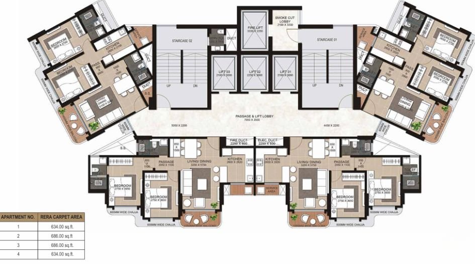 Sixty3-W-E-Residences-2BHK-643-686sqft-Typical-floor-plan